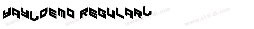 Yay_Demo Regular字体转换